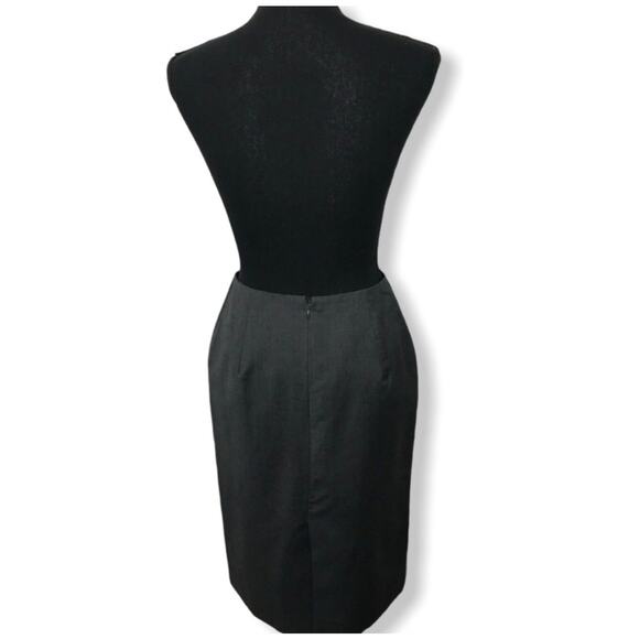 Michael Kors Women Grey Wool Pencil Skirt Career Workwear Business‎ Size 6 - Picture 4 of 8